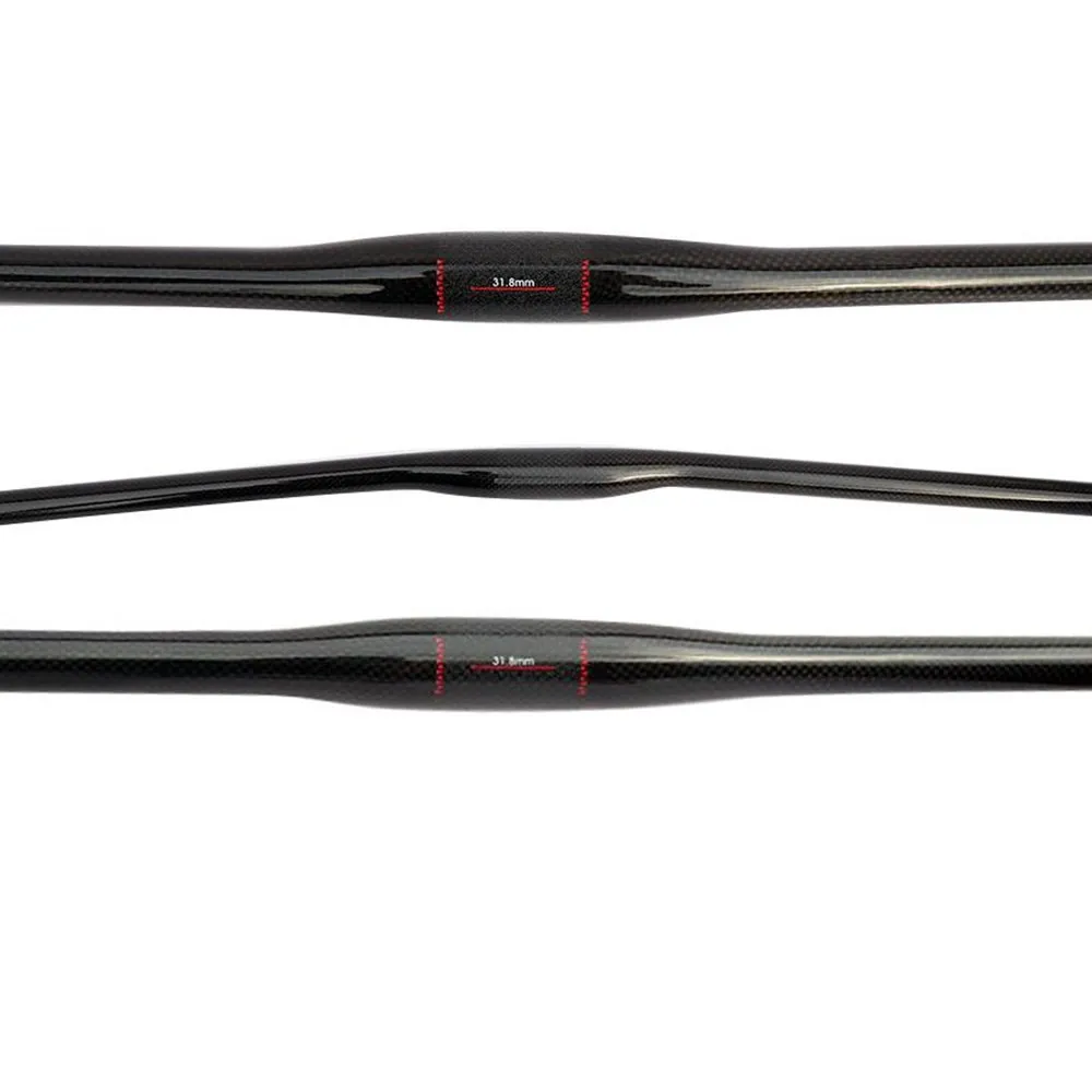 

no logo 3k Carbon MTB handlebar Carbon Bike Handlebars Carbon Bicycle Handle Bar MTB Parts 31.8*600-760mm