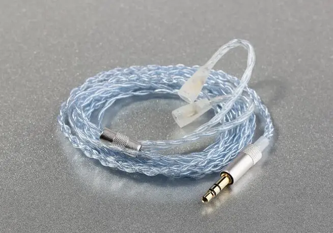 

5pcs 5N occ PU copper upgrade Single crystal copper silver plated earphone cable for ie80 IE8 /IE80 UE UE900 4 core 1.2meter