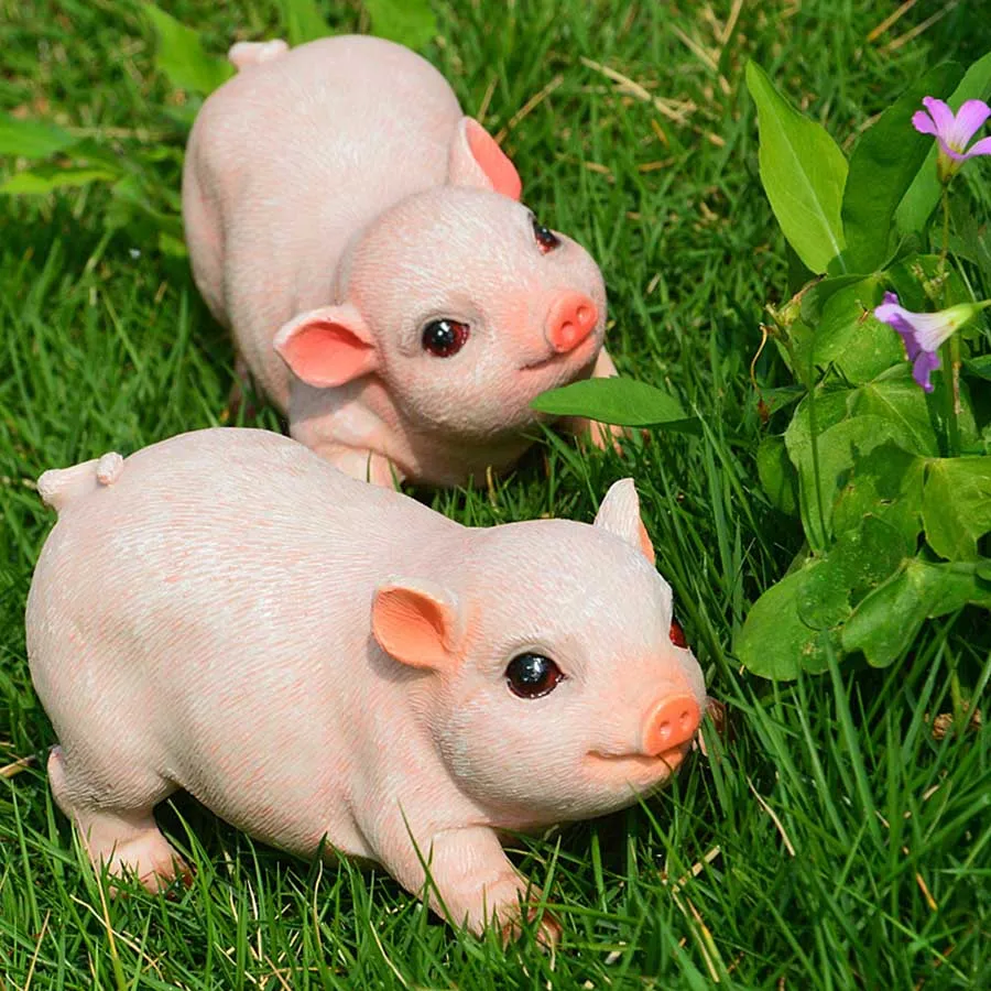 2 шт мини высокое качество милые розовые свиньи Животные украшения доступны для