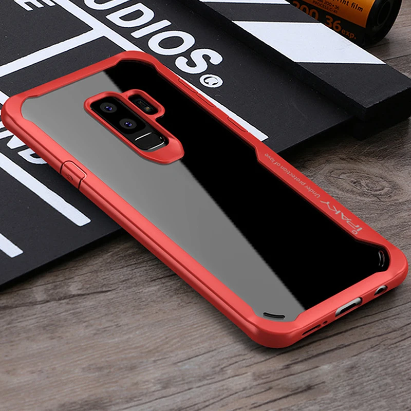 Прозрачный Чехол IPAKY для Samsung Galaxy S9 Plus чехол из мягкого ТПУ и поликарбоната задняя