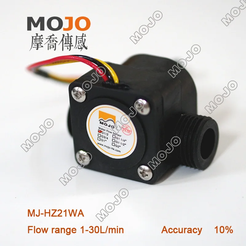 

MJ-HZ21WA G1/2''Male Thread Plastic Water Flow Meter Nylon Material 10pcs/lot