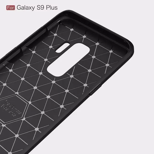 Матовый тонкий чехол из углеродного волокна для Samsung Galaxy S9 прочный защитный ТПУ с