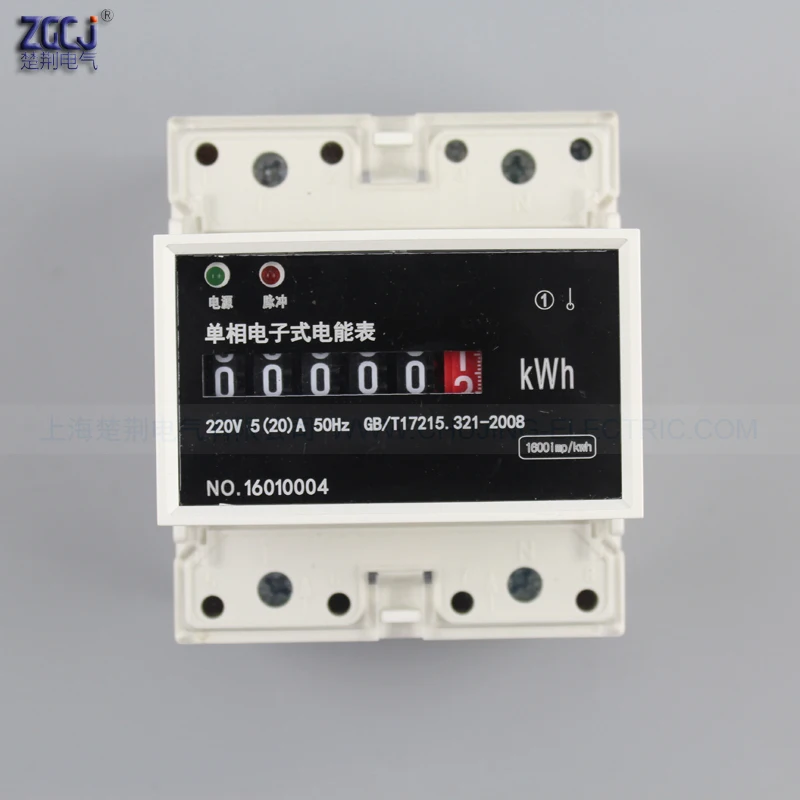 Счетчик электроэнергии DDS818 4P din однофазный 0 220 кВт/ч|din kwh|din energy metersingle phase |