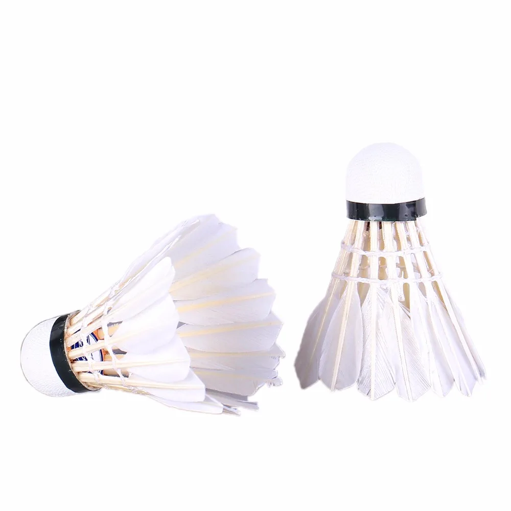 6 шт/труба Воланы бадминтон белый перо профессиональные соревнования и игры