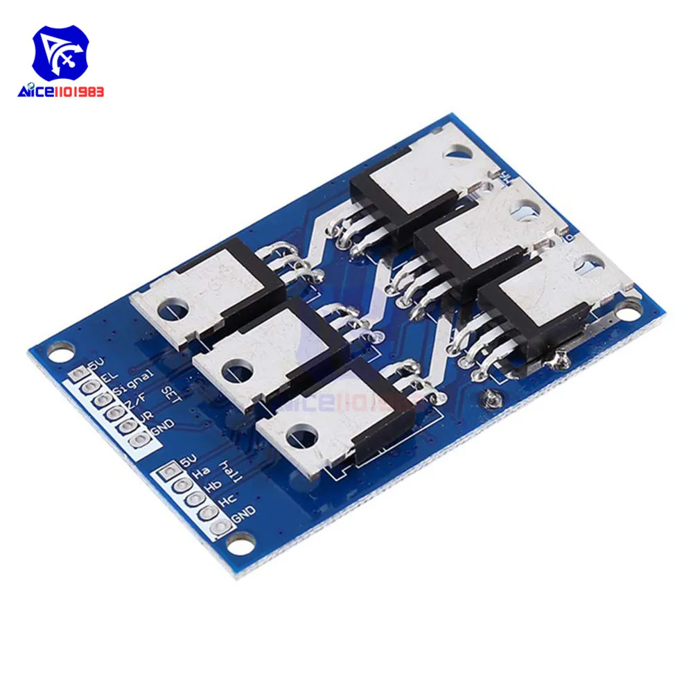 DC 12 V-36 V 15A 500W Бесщеточный контроллер двигателя Холла сбалансированная плата водителя автомобиля