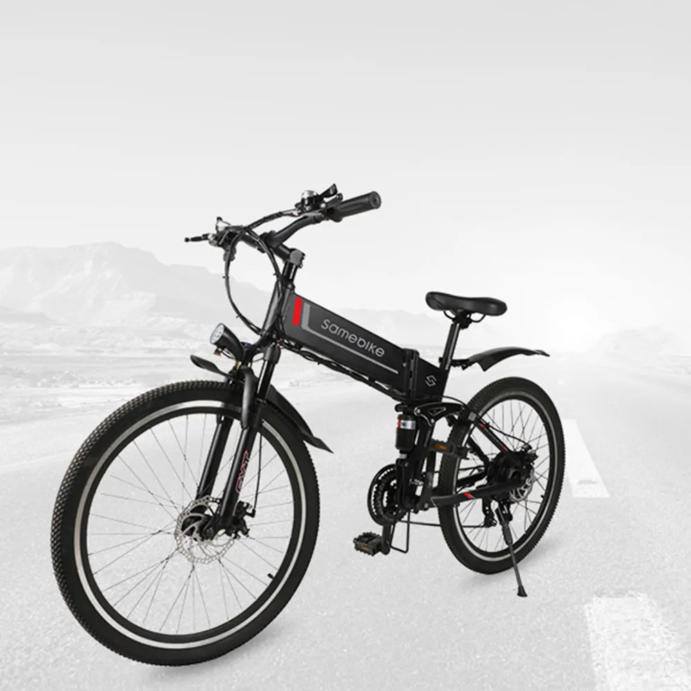 Samebike Электрический велосипед 21 скорость 10AH 48V 350W / 500w E горный мотор складываемый