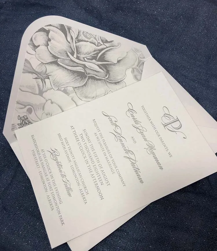 CA0886 простые свадебные приглашения с буквенным прессом|letterpress invitations|invitationsinvitation