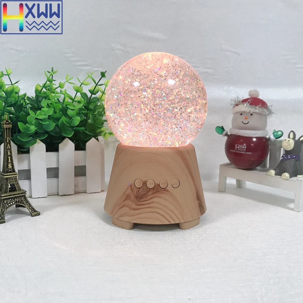 Фото HXWW Colored LED light crystal ball Bluetooth wireless speaker support TF card and Aux in play Электроника HXWW Colored LED light crystal ball Bluetooth wireless speaker support TF card and Aux in play Электроника