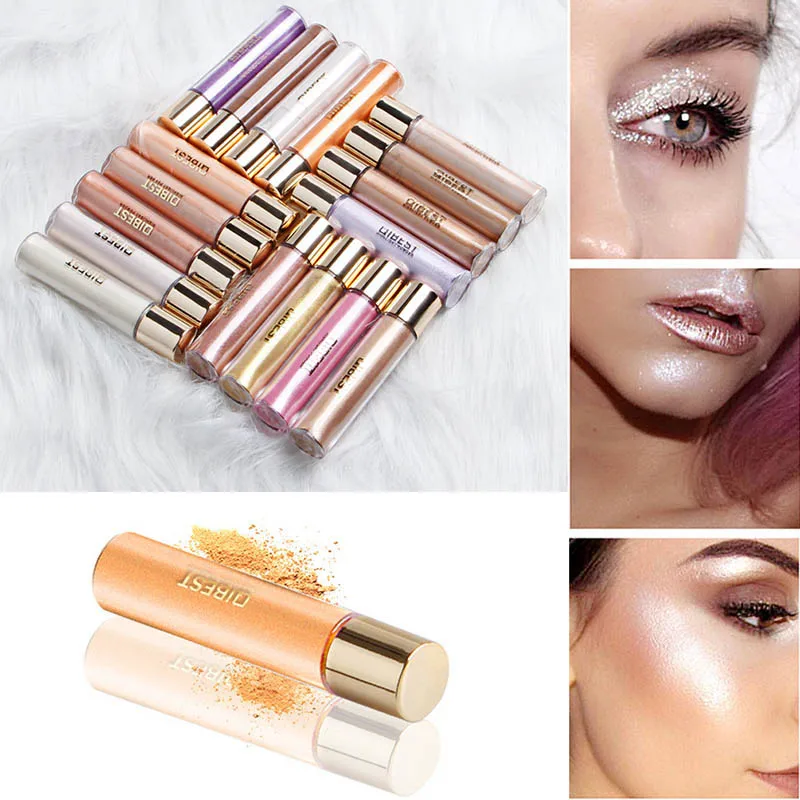 Блестящие тени для век Порошковые блестки с блестками натуральные косметика MH88| |