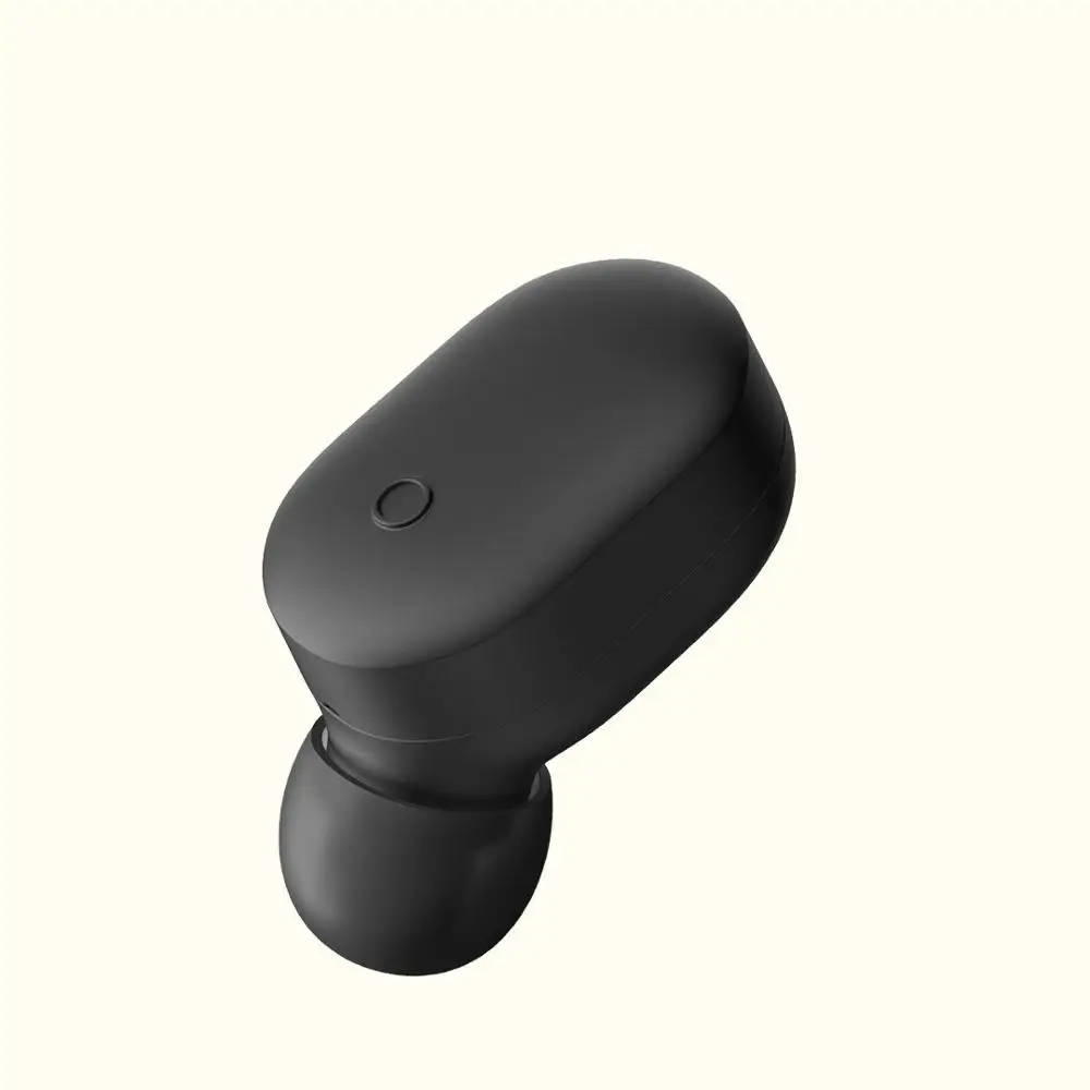 Черный Оригинальные Xiaomi Bluetooth наушники Мини Громкая связь в ухо поршень Earpod спортивные наушники Беспроводная гарнитура IPX4 водонепроницаемый с микрофоном - Цвет: Черный