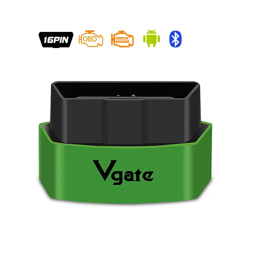 ELM327 Vgate icar3 Bluetooth OBD2 сканер ELM 327 мини Bluetooth V1.5 Икар 3 для Andriod Авто инструменту диагностики - Цвет: green