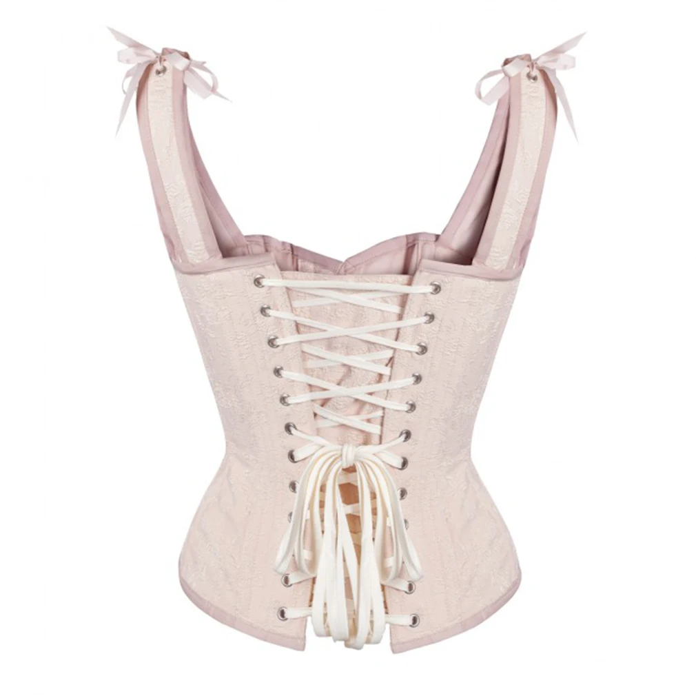 Новинка 2017 винтажный корсет в стиле стимпанк 14 стальных костей хлопковый для