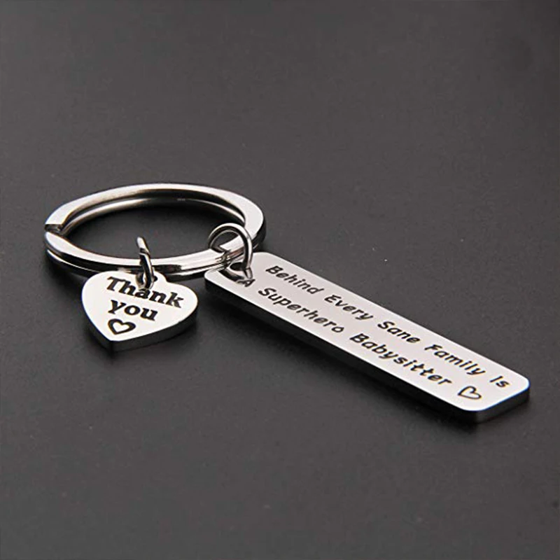 Брелок для ключей подарок няни за каждым здоровьем семья-супергерой няня забота