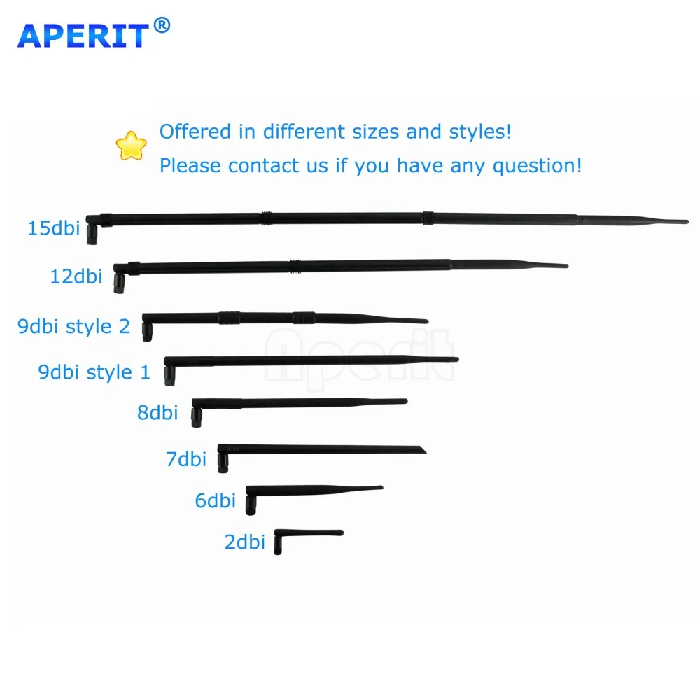 Aperit 3 6dBi 2.4GHz 5GHz Dual Band WiFi RP-SMA Antennas for db Asus Routers RT-N66U | Мобильные телефоны и аксессуары