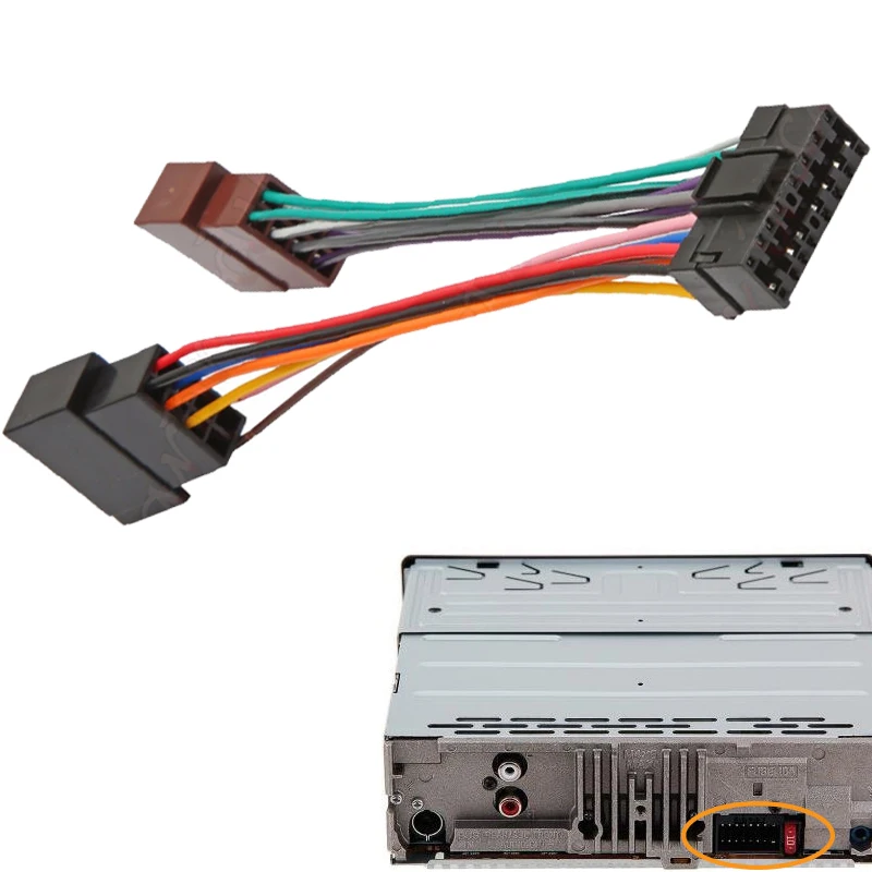 Новый 16 Pin ISO жгут проводов для адаптера переменного тока BT3900u GT90BT BT4100U BT3100U CD CDX MD