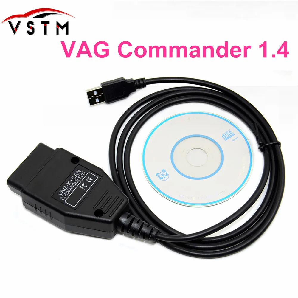 Новинка 2018 VAG K CAN COMMANDER Full 1 4 vag k + can commander OBD2 Диагностический кабель для VW Serial Audi Skoda|