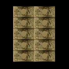 10 шт./компл. Изысканная Золотая банкнота 24k Япония сто миллионов
