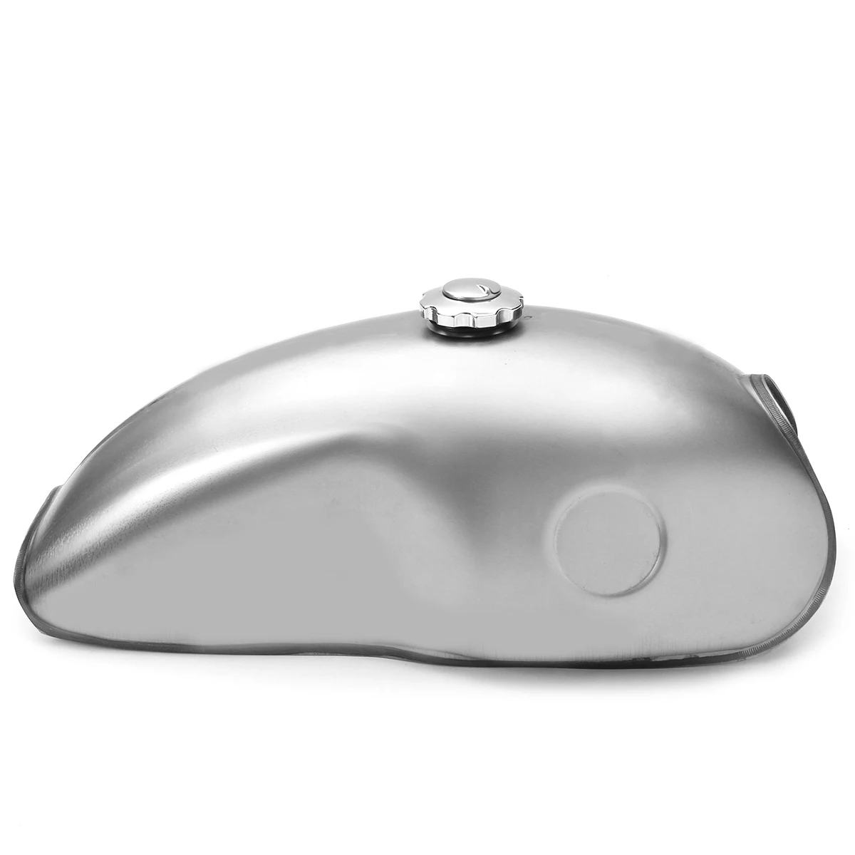 Silver Vintage Universal 10L Cafe Racer Fuel Gas Tank For Suzuki/for Yamaha/for Honda 750 550 with Thick Iron Cap Switch