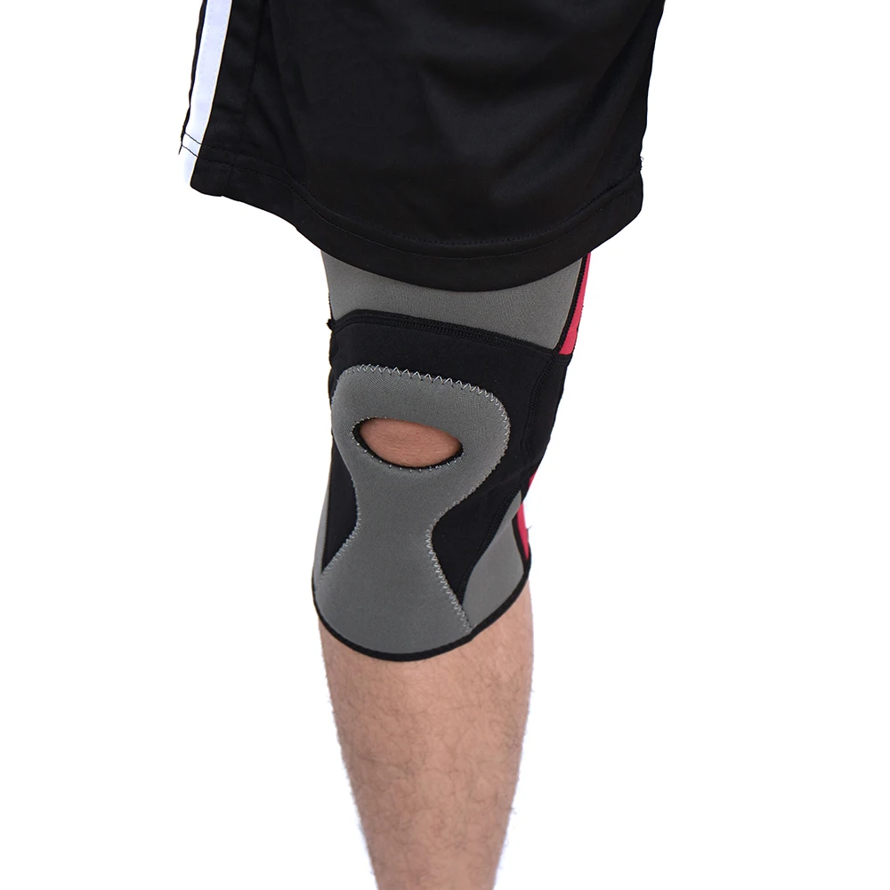 1 шт. серый эластичные сапоги до колена Поддержка бандажа коленной чашечки