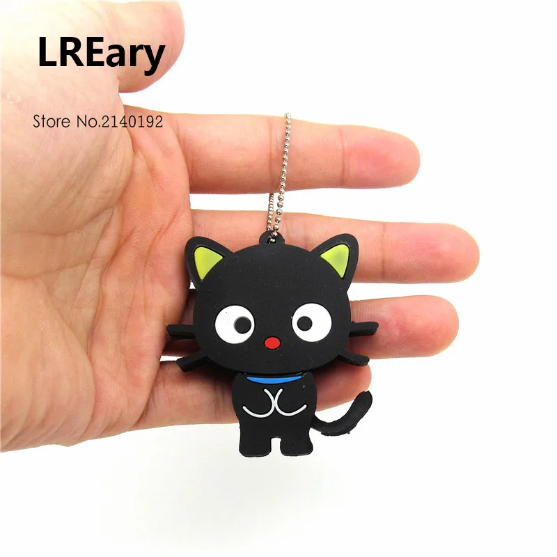 Новый модный креативный usb флеш накопитель в виде черного кота карта памяти милая