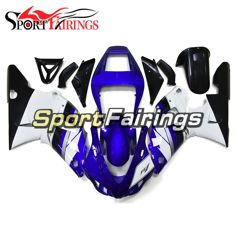 

Full Covers for Yamaha YZF1000 1998 1999 ABS Plastic Injection Cowlings Motorcycle R1 98 99 Bodywork Blue White Black Panel Hull