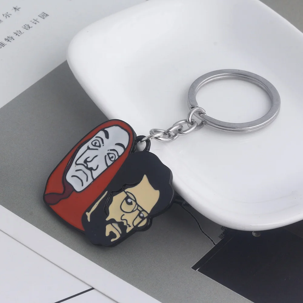 RJ Горячая Испания ТВ серии La Casa De Papel брелки House of Paper брелок деньги Heist Сальвадор