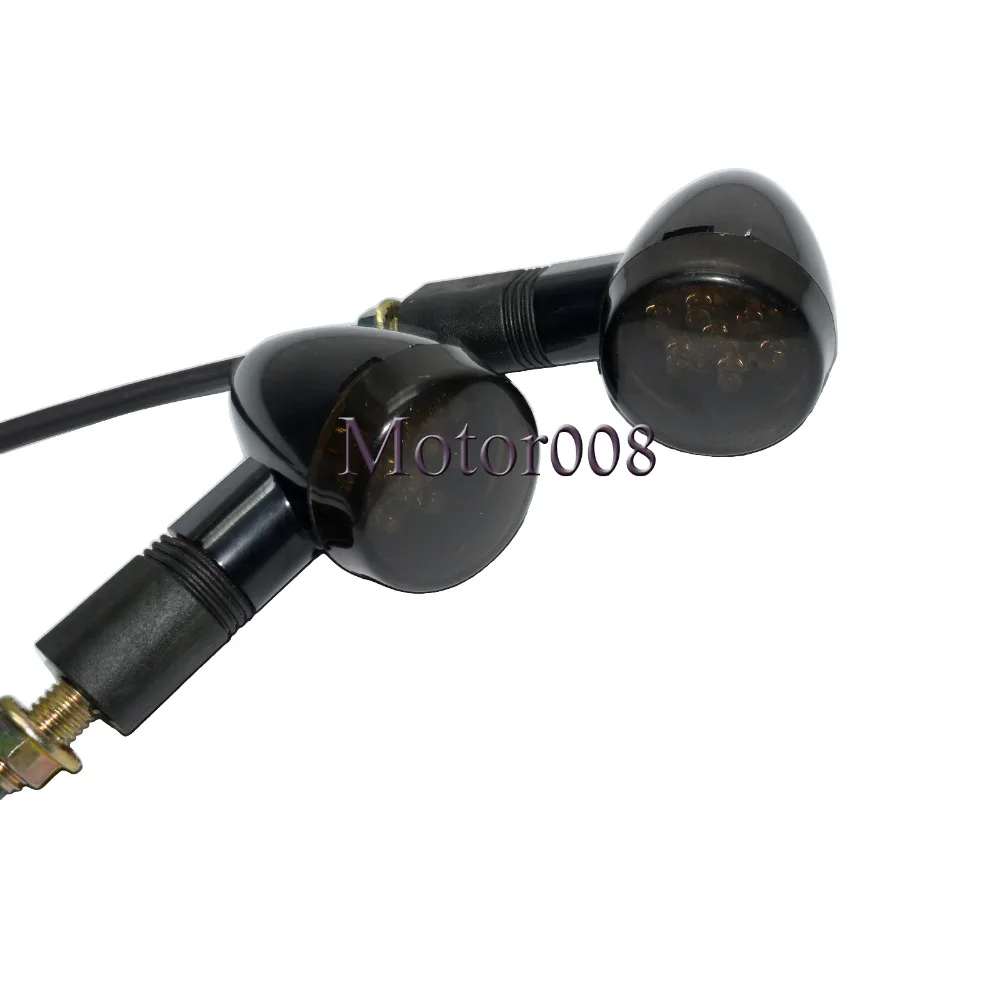 СВЕТОДИОДНЫЙ черный стоп сигнал для мотоцикла 10 мм светодиодный указатель