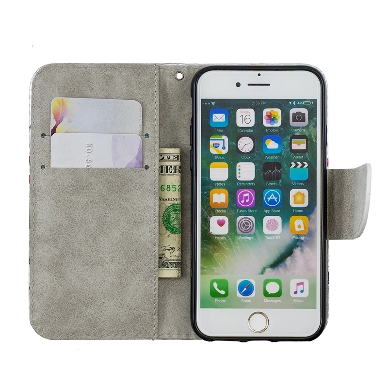 Флип-чехол для телефона 3D единорог кожаный флип-чехол для iPhone 5 5S SE 6 6S 7 8 Plus X XS XR XS Max Touch 5 Touch 6 Capinha Etui