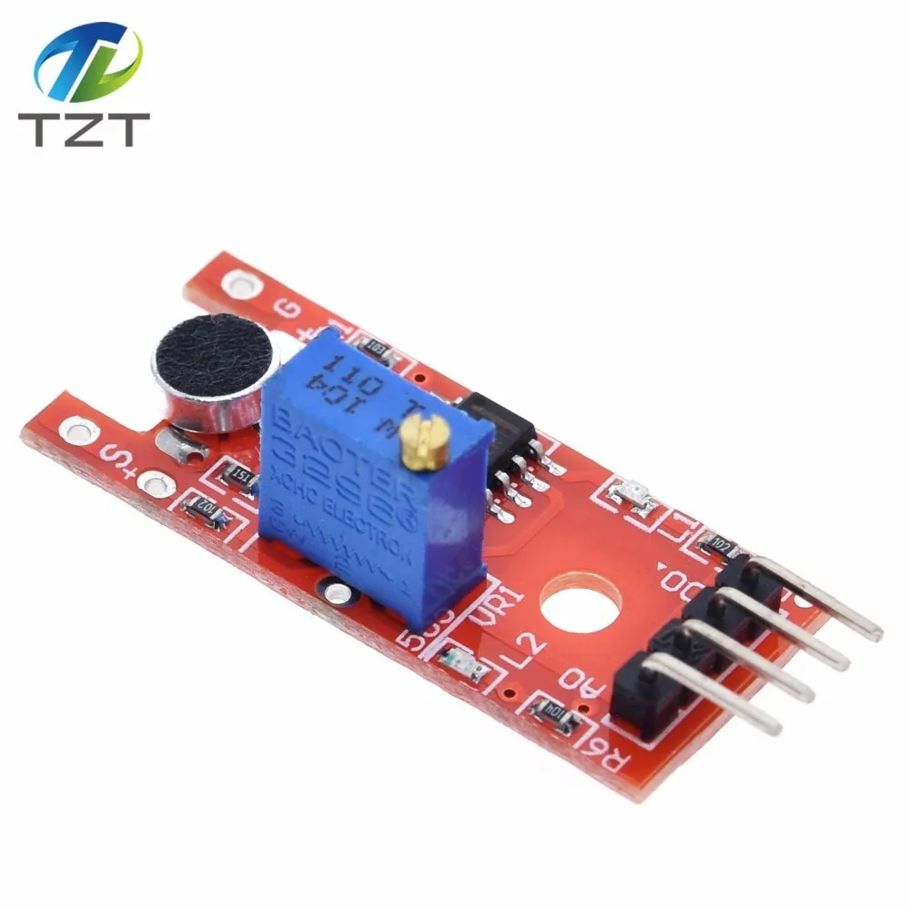 TZT микрофон голосовой звуковой сенсорный модуль для Arduino аналоговый цифровой выходной датчик s KY-038