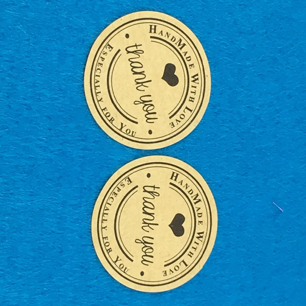 100 шт 3 5 см благодарим вас подарочные наклейки этикетки для персонализированной