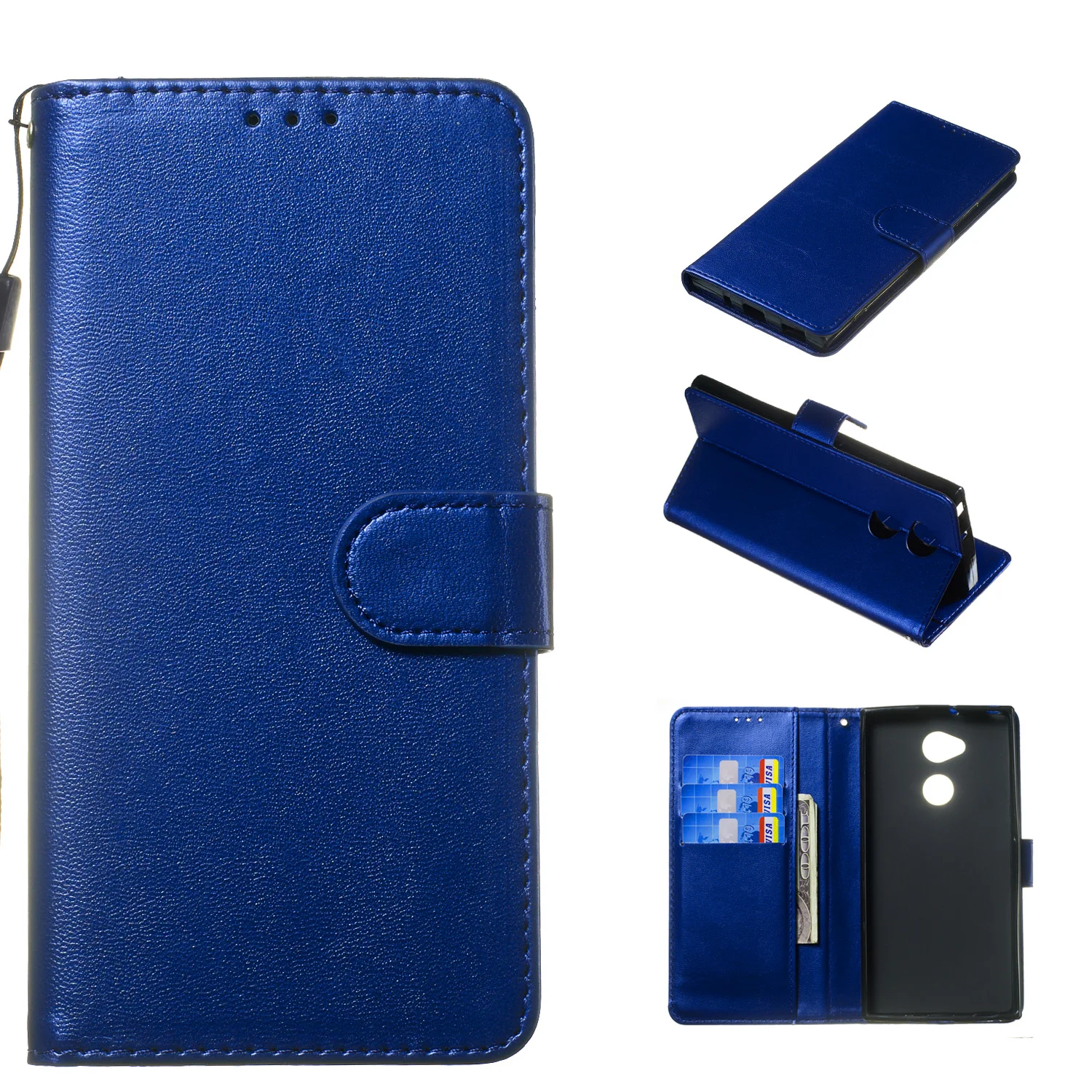 Flip leather Wallet Case For Sony Xperia L1 L2 L3 X XA XA2 XA1 Plus XA Ultra XA2 Ultra Case High Quality Fashion Luxury Cover