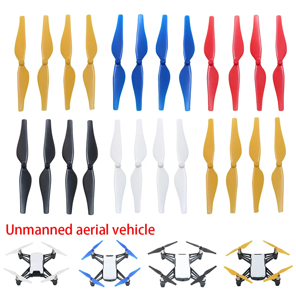 4pcs/lot Colorful ABS plastic Propellers For Tello Drone Blade Accessories | Электроника