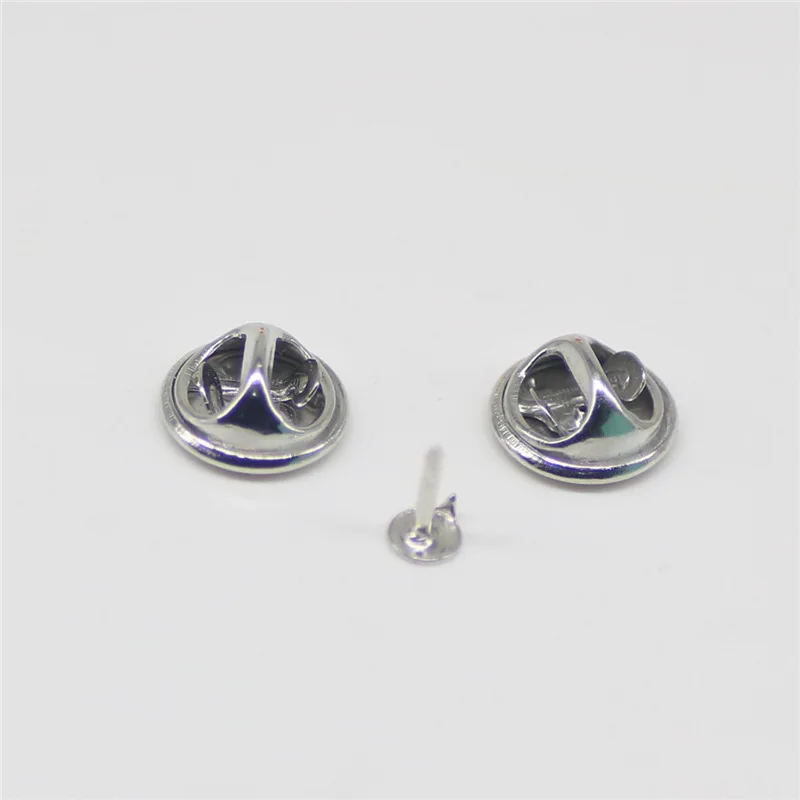 100 комплектов медный металлический держатель брошь значки основание для