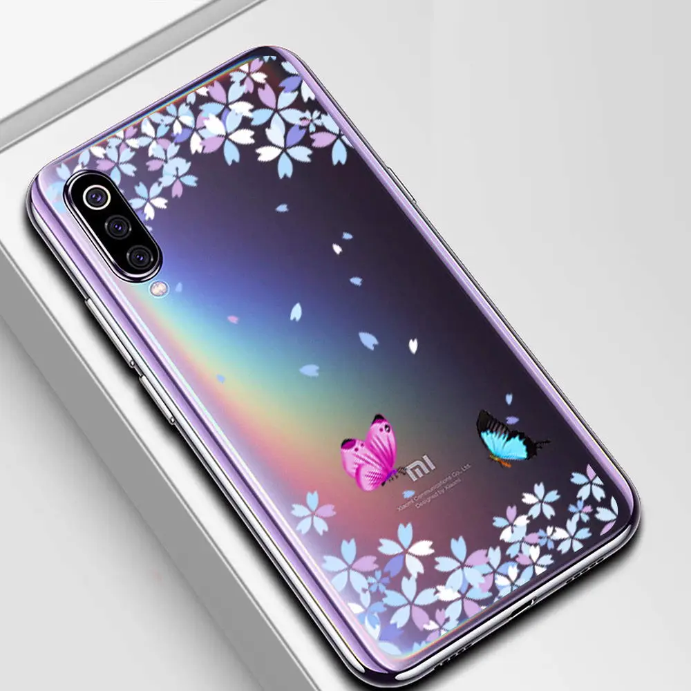 Тонкий прозрачный силиконовый мягкий чехол с рисунком для Xiaomi Mi A2 8 Lite 9 SE 6 A1 F1 Mix 2S