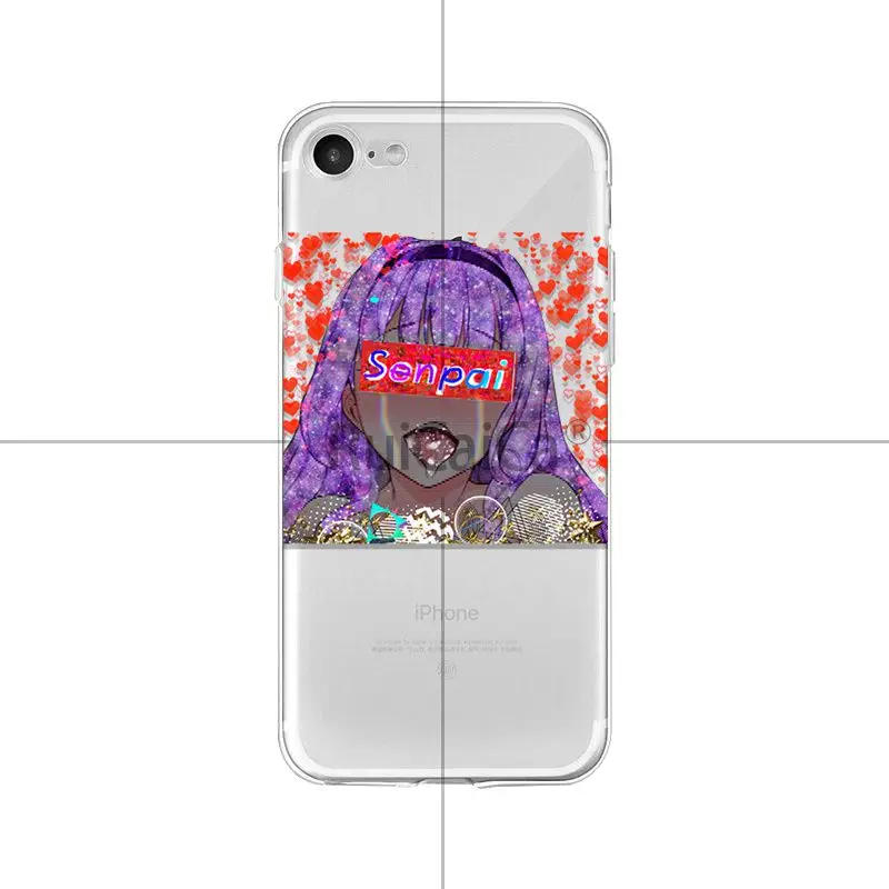 8 Ruicaica Senpai аниме Waifu красочные милые распродажа крутой чехол для телефона для iPhone 8 7 6 6S Plus X XS max 10 5 5S SE XR Coque Shell - Цвет: 8