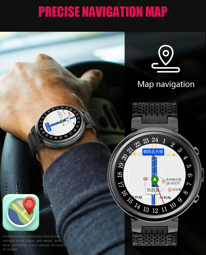 Точная навигационная карта Bluetooth Смарт часы монитор сердечного ритма Смарт часы погода Спорт на открытом воздухе наручные часы