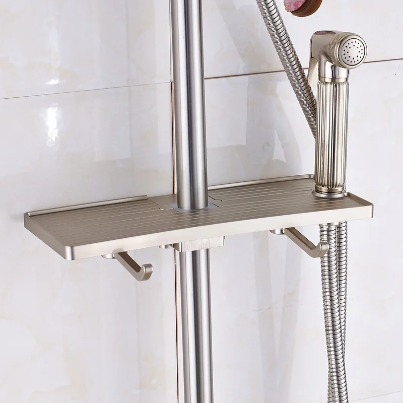 Набор для душа из матового никеля с дожсветильник кой настенный смеситель ванны