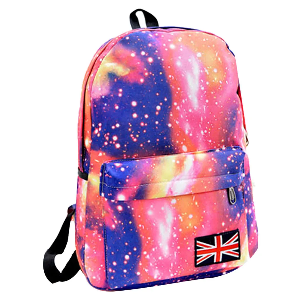 New Fashion Women Bag Galaxy Pattern Printed Backpack Unisex Travel Canvas Leisure Bags School Female Crossbody | Багаж и сумки