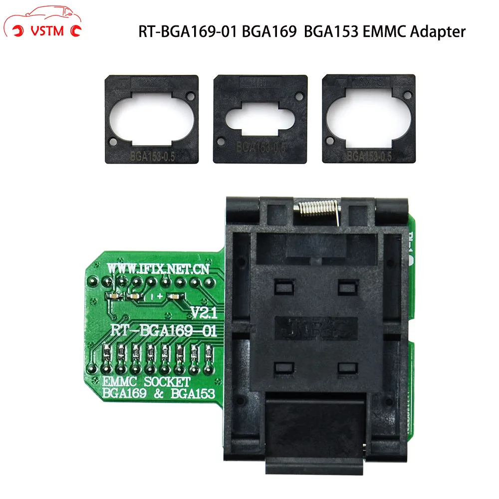 RT BGA169 01 / BGA153 EMMC адаптер V2.1 с 3 боксами BGA для программатора RT809H|Программаторы