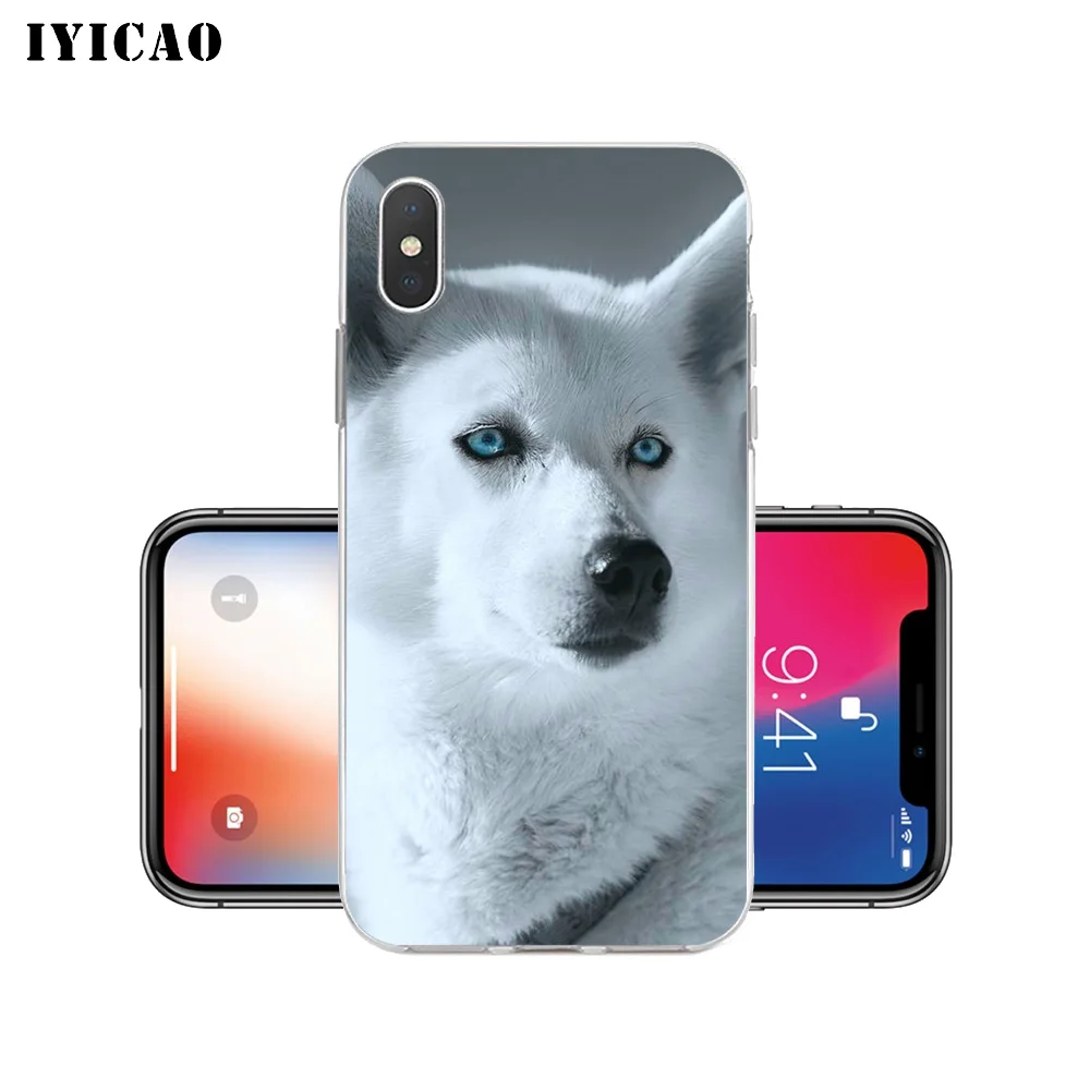 Мягкий силиконовый чехол IYICAO для iPhone X XR XS MAX 6 6s 7 8 Plus 5 5S SE TPU|Чехлы-накладки| |