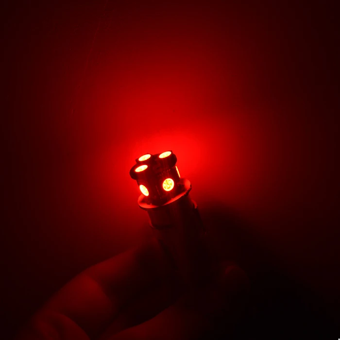 2 шт./лот белый BA15S R5W 1156 5050 8SMD светодиодные автомобильные лампы для стайлинга