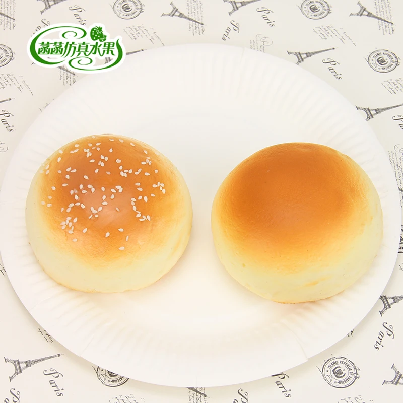 

Pu material fake bread elastic band artificial bread flavor milk model decoration