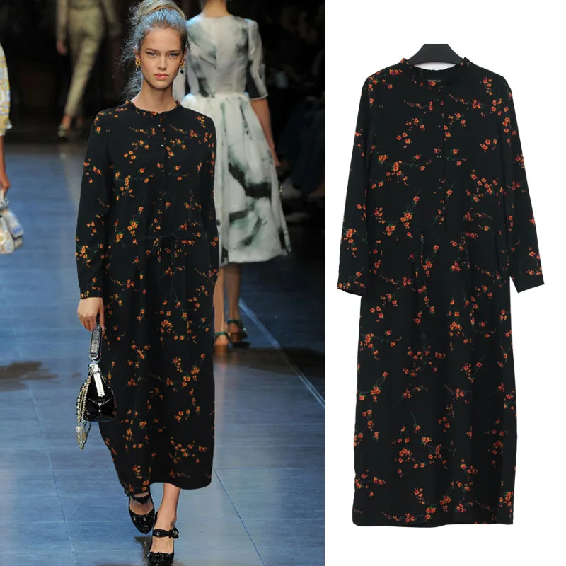 Мода размера плюс женская одежда большого Повседневная Длинная печать карман