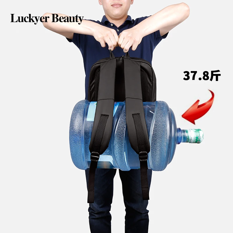 Luckyer Beauty 15 дюйм(ов) ноутбук тетрадь рюкзак повседневное студенческая мода школьные ранцы Высокое качество нейлон для мужчин