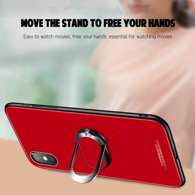 Роскошный защитный Магнитный чехол из закаленного стекла для iphone 12 11 Pro XS MAX XR X 7 8 6