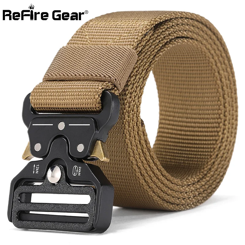 ReFire Gear военная техника быстросъемный армейский ремень для мужчин сверхмощный боевой тактический ремень повседневный прочный нейлоновый ремень поясной ремень