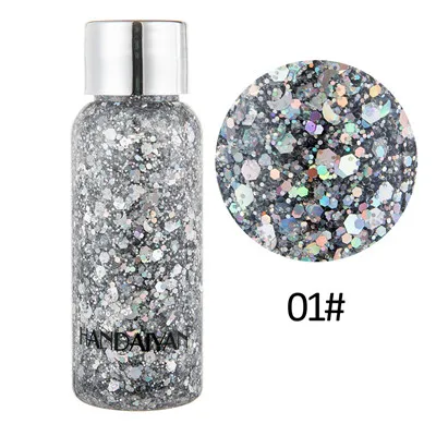 HANDAIYAN Eyes Sequins Glitter Powder Party Makeup Shining Sequined Face Eyes Lip Body Hair Glitter Flash Nails Cosmetic - Цвет: 1