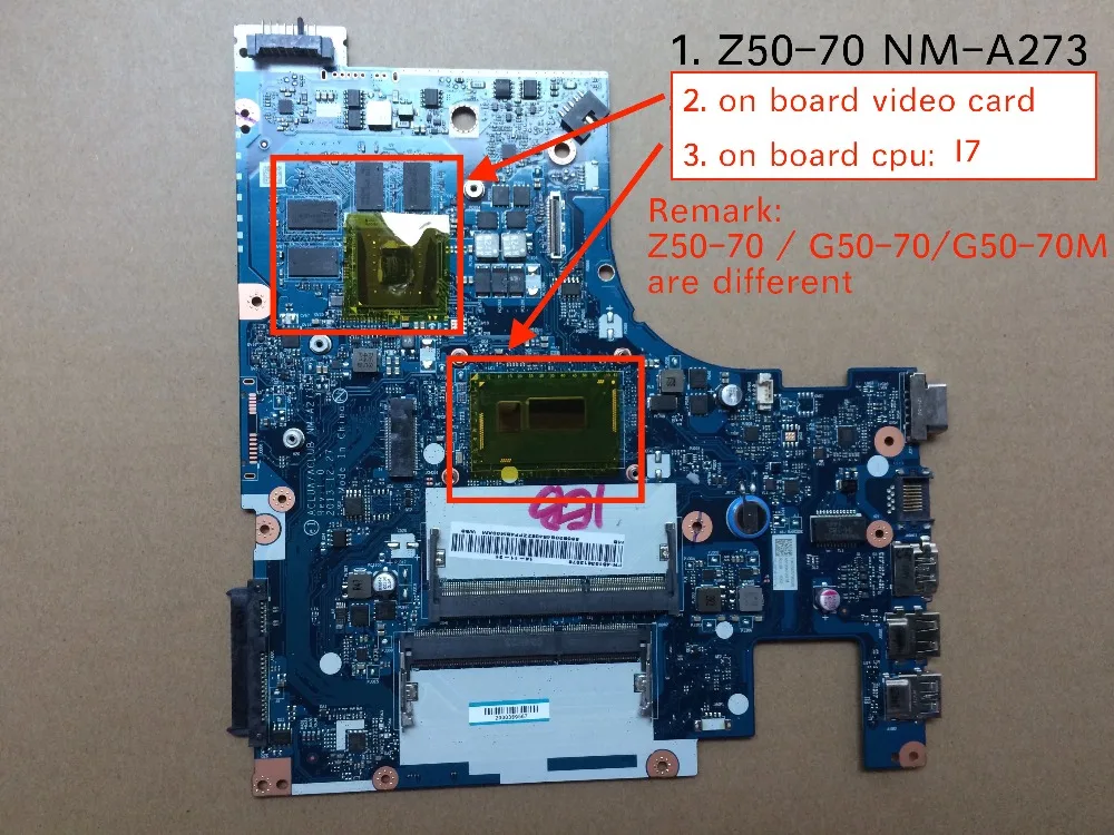 Бесплатная доставка оригинальная материнская плата для ноутбука Lenovo Z50 70 Lua