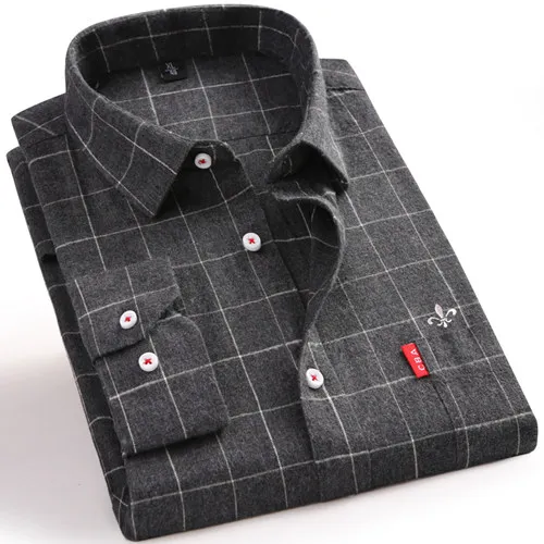 DUDALINA Camisa Xadrez Masculina Повседневная рубашка с длинными рукавами для мужчин, хлопок, приталенная Мужская одежда, рубашка - Цвет: XYX-T3DARK GRAY