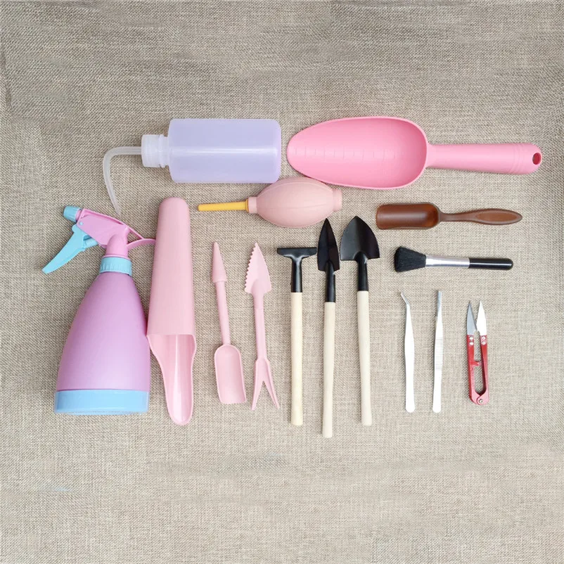 15 шт. мини садовый бонсай набор инструментов Миниатюрный Набор садовых